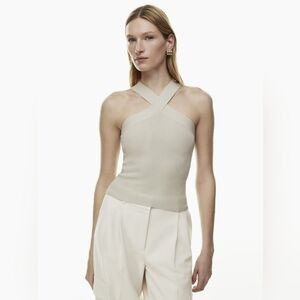 Aritzia Sculpt Knit Criss Cross Tank (XS) NWT